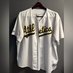Vintage MLB Baseball Majestic Oakland A’s Athletics MLB Blank Jersey Size 2xl